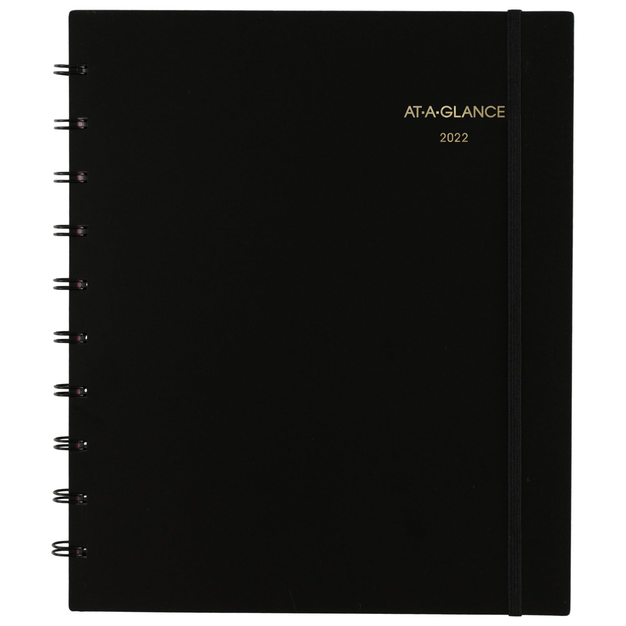 2022 Weekly & Monthly Appointment Book & Planner by AT-A-GLANCE, 8-3/4" x 11", Large, Move-A-Page, Black (70950E05)