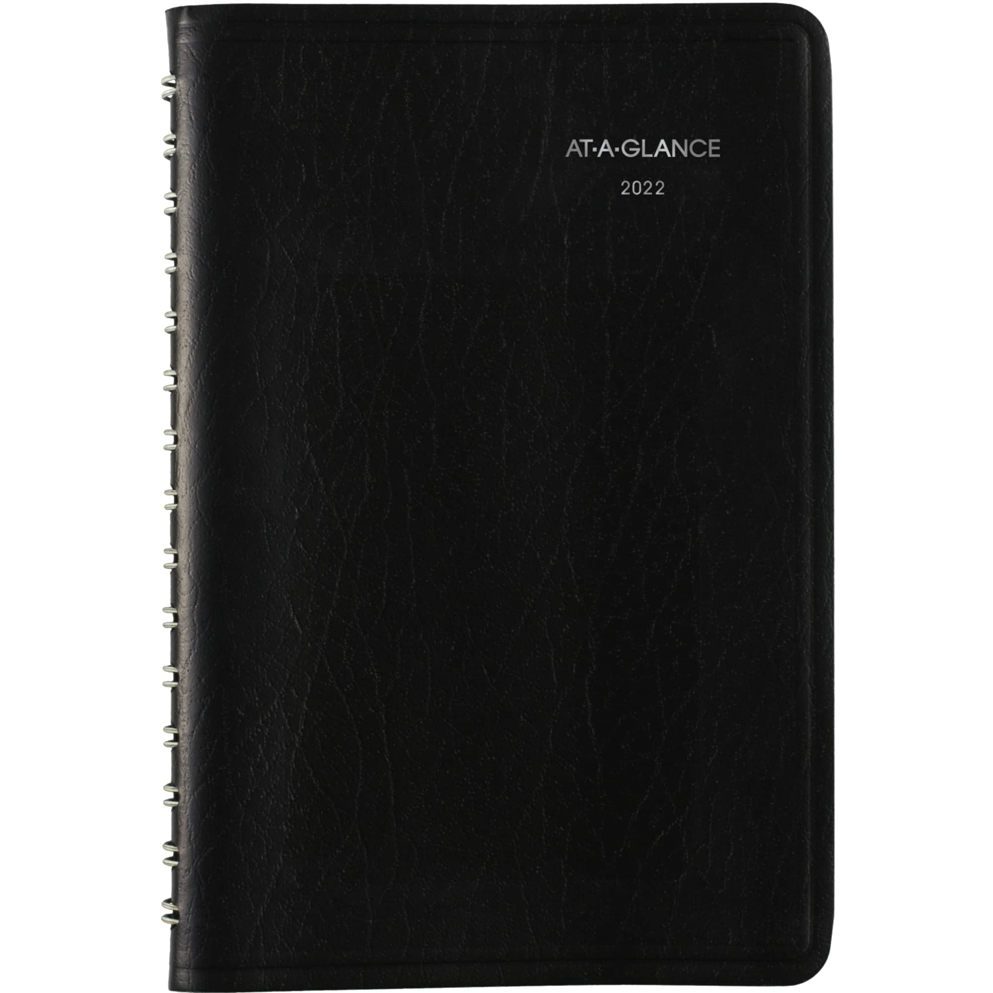 2022 Daily Appointment Book & Planner by AT-A-GLANCE, 5" x 8", Small, DayMinder, Black (SK4400)