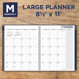 2022 Monthly Planner by AT-A-GLANCE, 8-1/2" x 11", Large, DayMinder, Gray (GC47007)