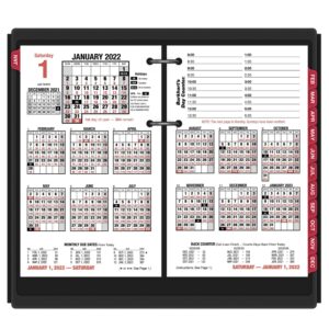 AT-A-GLANCE 2022 Daily Desk Calendar Refill by AT-A-GLANCE, 4-1/2" x 7-1/2", Loose-Leaf (E71250)