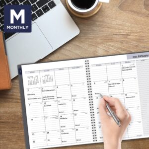 2022 Monthly Planner by AT-A-GLANCE, 8-1/2" x 11", Large, DayMinder, Gray (GC47007)