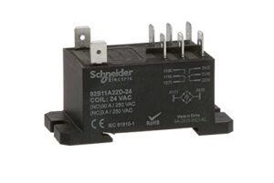 schneider electric/legacy relay power relay, 24vac, 30a, dpdt, panel - 92s11a22d-24