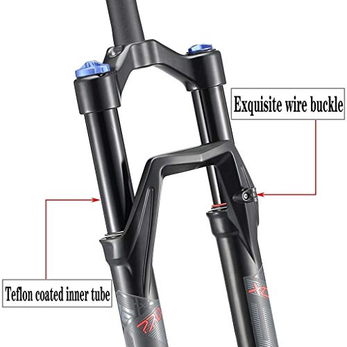 LvTu Mountain Bike Suspension Fork 26 27.5 29 Inch, Magnesium Alloy with Expander Plug Accessories (Color : Remote Lockout, Size : 26 inch)