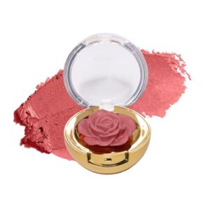 winky lux cheeky rose, cream blush for cheeks, flower blush with vitamin e, makeup blush and flower makeup, pink tea time