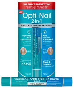 opti-nail 2-in-1 fungal nail repair plus antifungal, improves nail appearance and kills fungus around nail