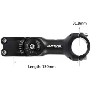 LITEONE MTB Stem Adjustable Mountain Bike Stem 31.8 130mm 60 Degree Handlebar Stem for Most Bicycle, Road Bike, MTB, BMX, Cycling