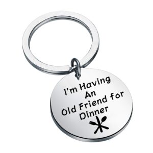 ensianth horror gift horror kitchen keychain hannibal lector quote silence of the lambs inspired keychain (friend for dinner)