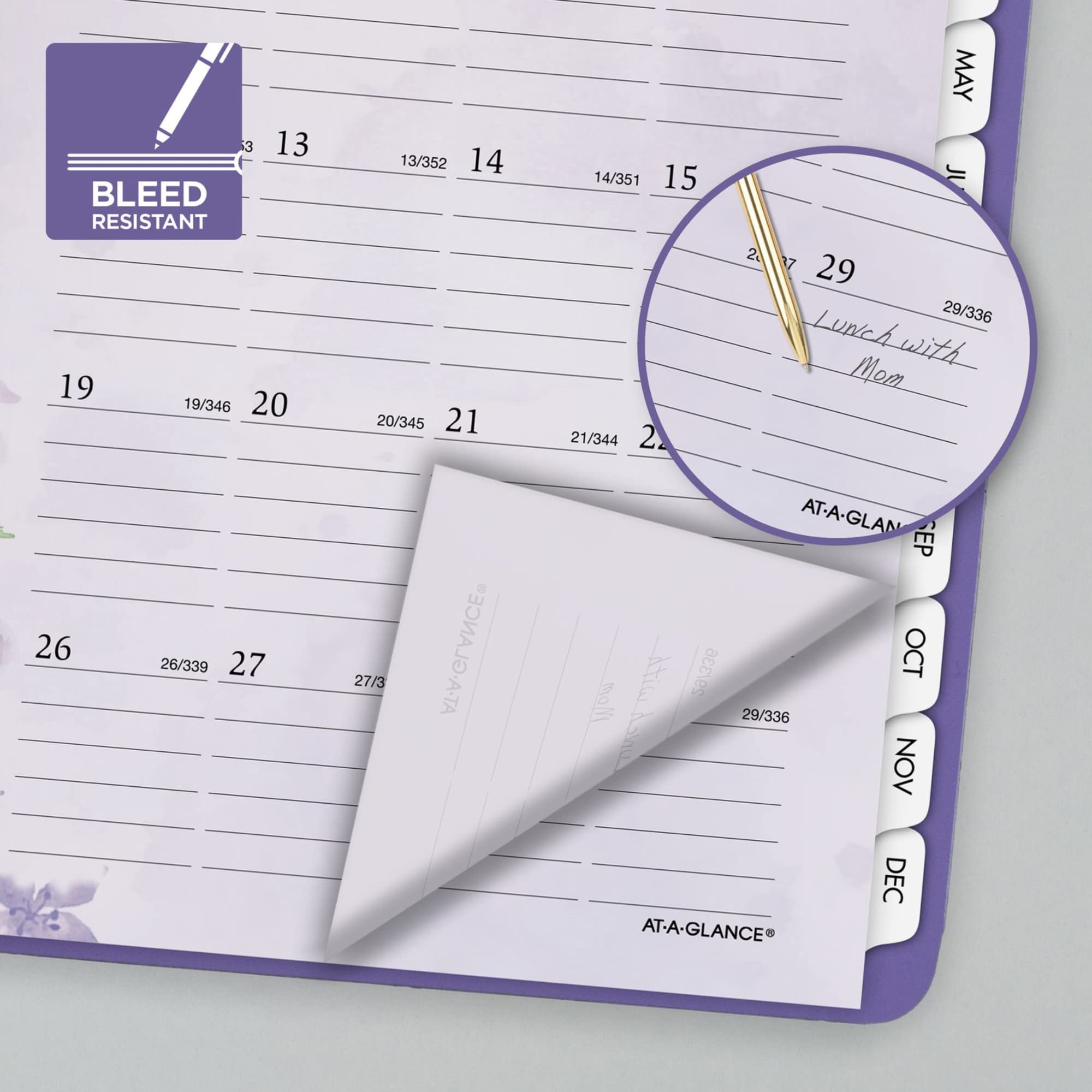 AT-A-GLANCE 2022 Weekly & Monthly Appointment Book & Planner by AT-A-GLANCE, 8-1/2" x 11", Large, Beautiful Day, Lavender (938P-905)