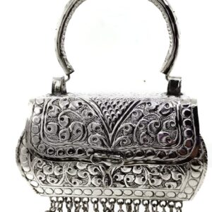 Girls/Women Small Size Handle Clutch Brass metal bag Ethnic clutch