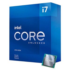 Intel® Core™ i7-11700KF Desktop Processor 8 Cores up to 5.0 GHz Unlocked LGA1200 (Intel® 500 Series & Select 400 Series Chipset) 125W