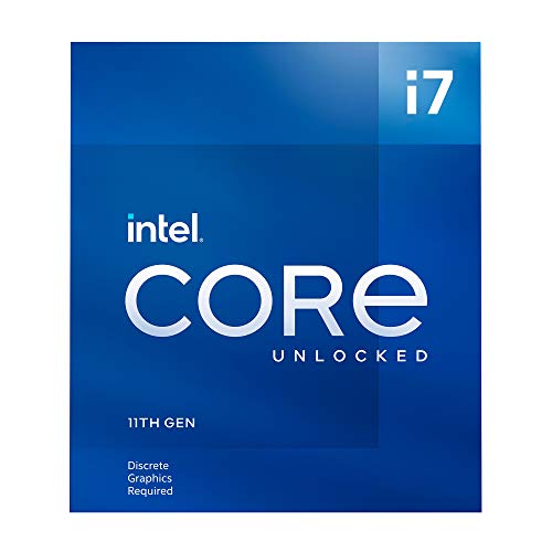 Intel® Core™ i7-11700KF Desktop Processor 8 Cores up to 5.0 GHz Unlocked LGA1200 (Intel® 500 Series & Select 400 Series Chipset) 125W