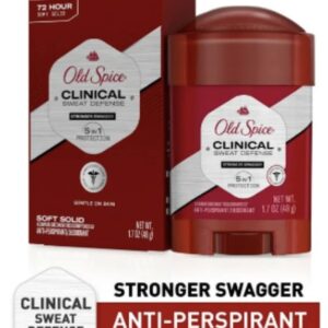 Old Spice Clinical Sweat Defense Anti-perspirant Deodorant for Men, 72 Hour, Extra Fresh, 1.7 Oz