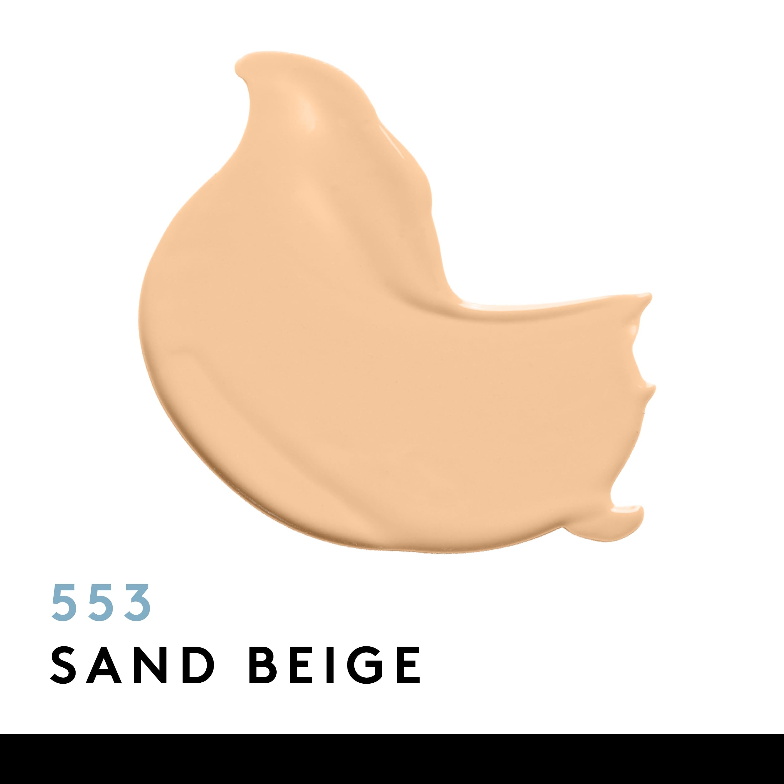 COVERGIRL Clean Matte Liquid Foundation, Sand Beige 553, Pack of 1