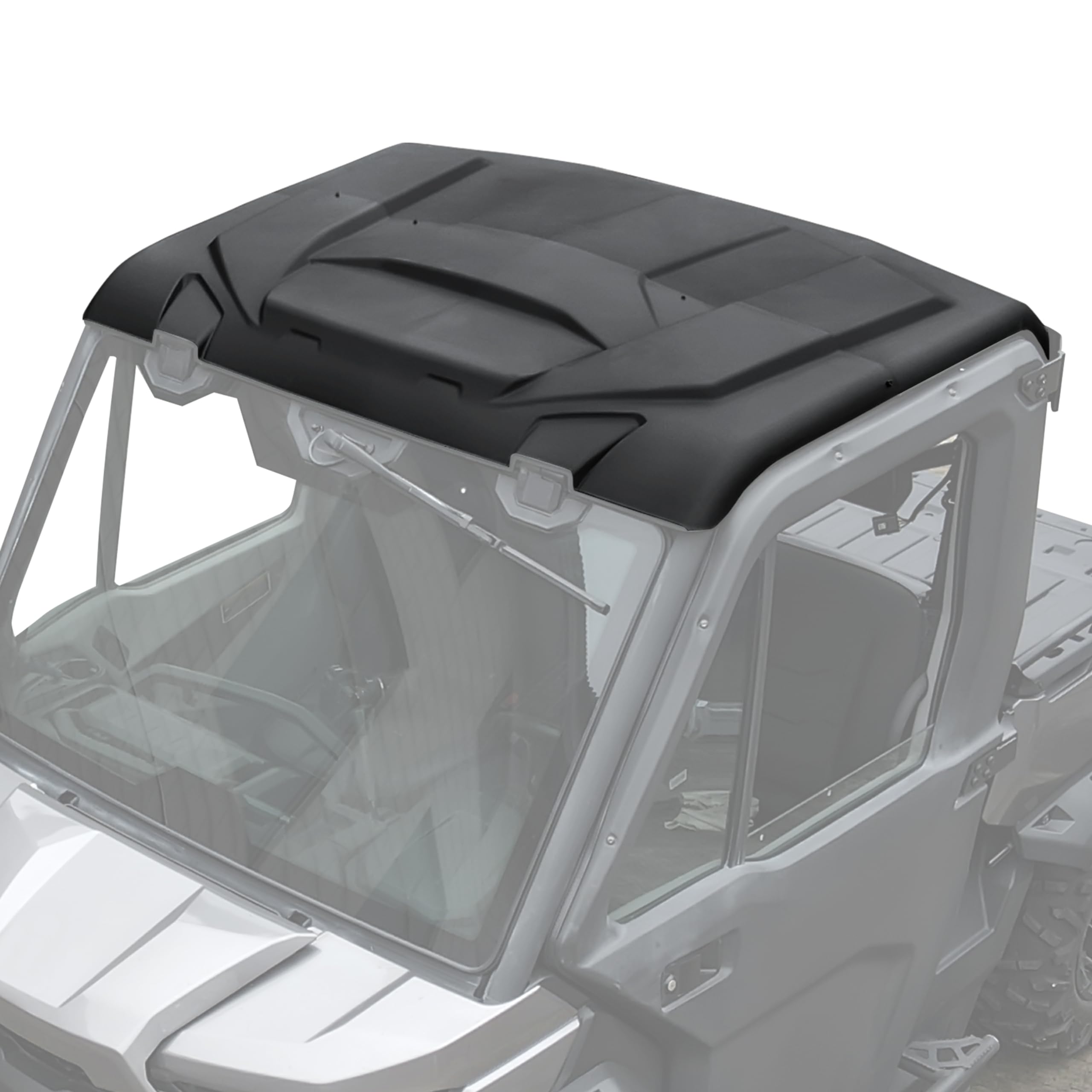 SAUTVS Sport Roof for Can-Am Defender, Dustproof Poly Roof 2-piece Combination Hard Roof Top Sun Visor for Can-Am Defender HD5 HD7 HD8 HD9 HD10 2016-2024 Accessories (Replace #715002430)