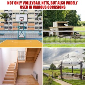 Professional Volleyball Net Outdoor Sand, Grass Volleyball Nets for Backyard, Portable Beach Kids Badminton Net Pro Volleyball Practice Net Set 32X3FT Indoor Volleyball Net for Pool Inground, No Poles