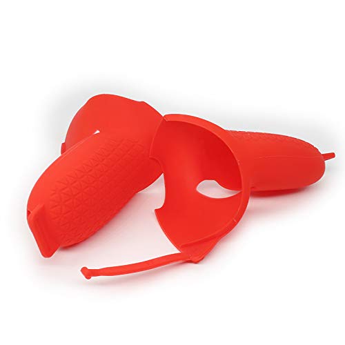 Oculus Quest 2 VR Glasses Handle Silicone Cover Semi-Pack Anti-Slip and Anti-Fall Protection Accessories (red)