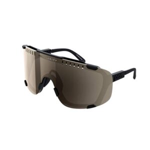 poc devour sunglasses uranium black/brown silver mirror, one size