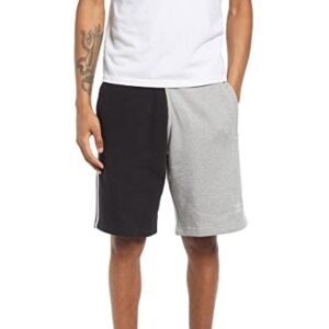 adidas 3 Stripe Shorts - Grey Heather/Black - MD