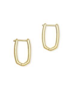 kendra scott ellen huggie stud earrings in 18k gold vermeil, fine jewelry for women