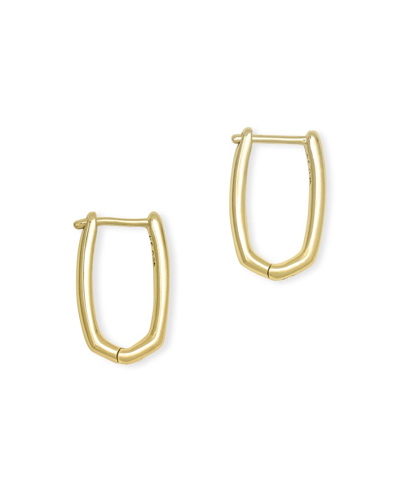 Kendra Scott Ellen Huggie Stud Earrings in 18K Gold Vermeil, Fine Jewelry for Women