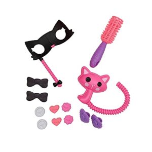 Lalaloopsy Silly Hair Doll - Confetti Carnivale with Pet Cat, 13" Masquerade Ball Party Theme Hair Styling Doll with Pink Hair & 11 Accessories in Reusable Salon Package playset, for Ages 3-103