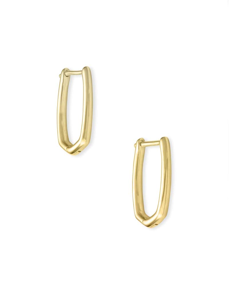 Kendra Scott Ellen Huggie Stud Earrings in 18K Gold Vermeil, Fine Jewelry for Women