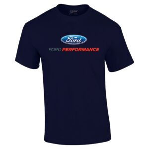 Trenz Shirt Company Ford Performance Logo Adult Short Sleeve T-Shirt -Navy-XXL