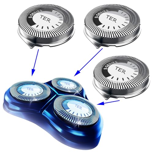 HQ8 Replacement Heads Compatible with Philips Norelco Shavers, HQ8 Heads New Upgraded