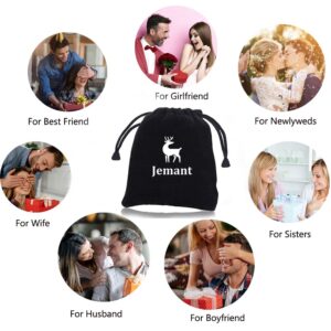 Jemant Sun Moon Rings For Couples Best Friends Adjustable Engraved Cute Aesthetic Mountain Ocean Promise Relationship Matching Couples Rings For Him And Her Set Valentine's Day Gifts