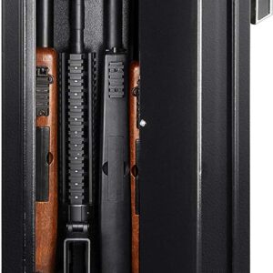 BARSKA New Large Quick Access Biometric Rifle Gun Safe Cabinet 9.8 in x 8.6 in x 52.17 in