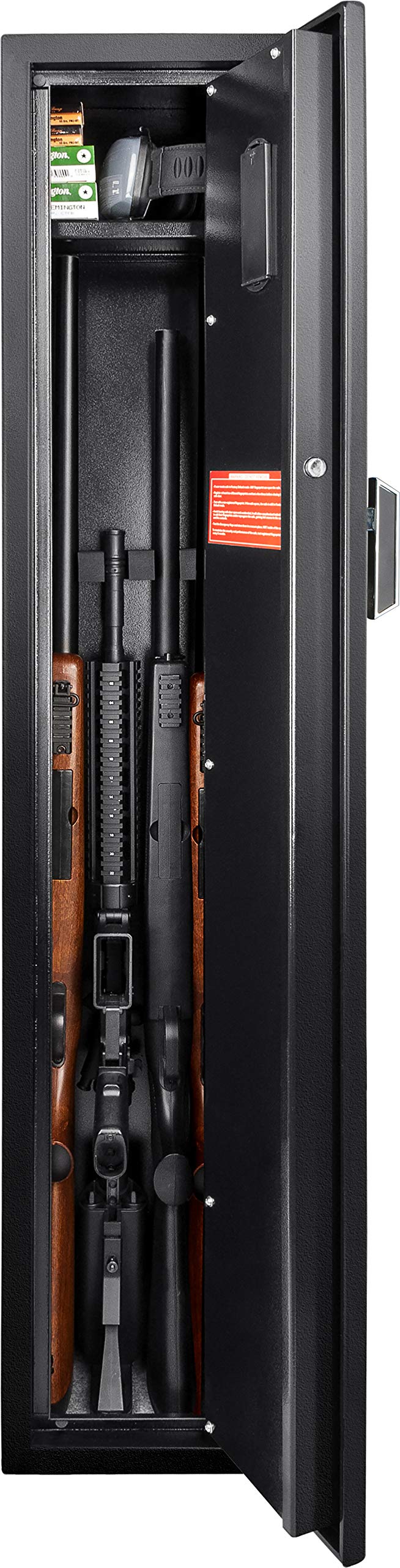 BARSKA New Large Quick Access Biometric Rifle Gun Safe Cabinet 9.8 in x 8.6 in x 52.17 in