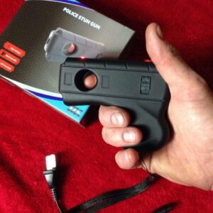 DZS-708 DZS Hand Pistol Stun Gun LED Light Rechargeable Battery (Black)