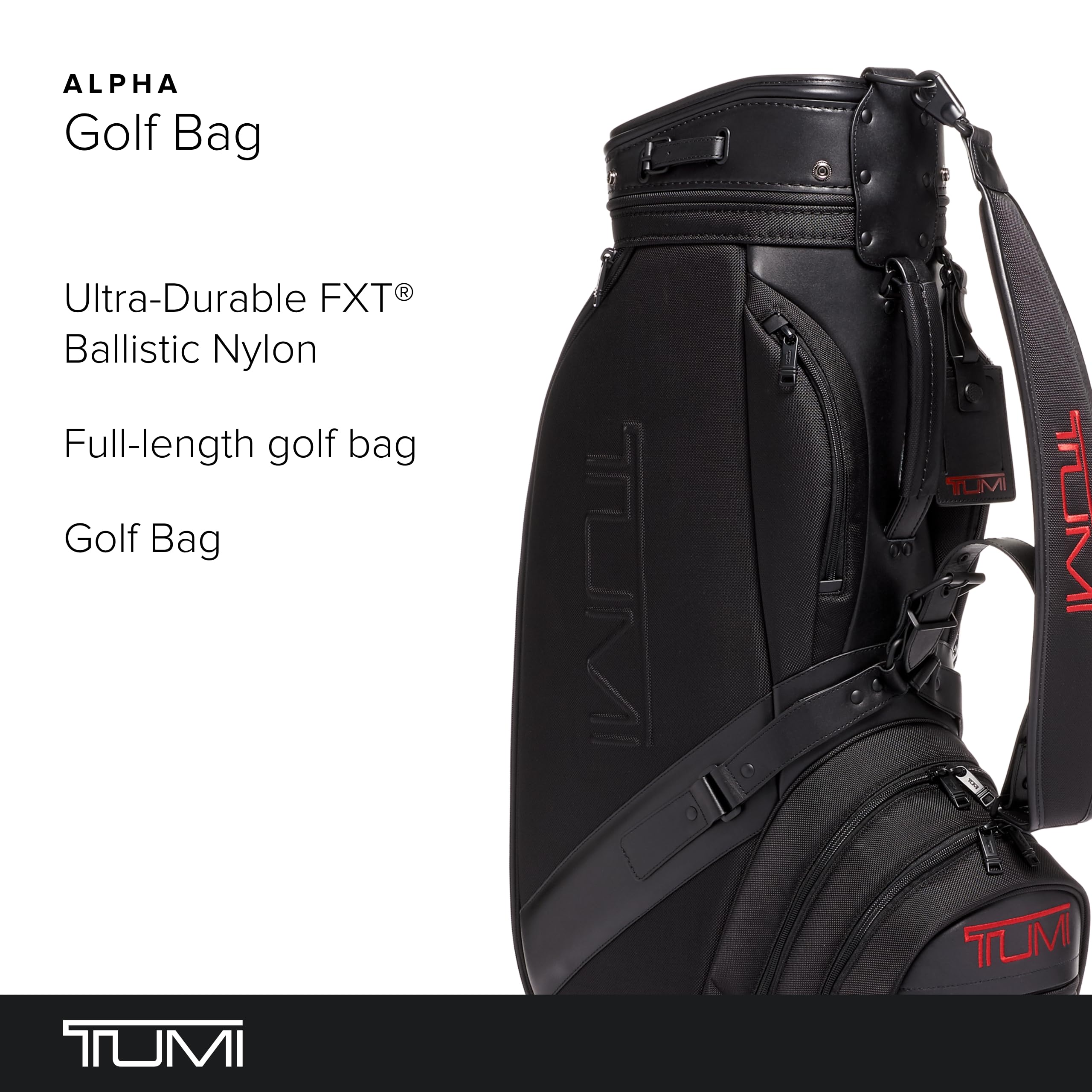 TUMI Mens Alpha Golf Bag - Black