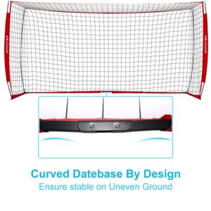 Portable Soccer Goal Net for Teens/Adults - Quick Set-Up Soccer Net for Backyard（12 x 6 ft）