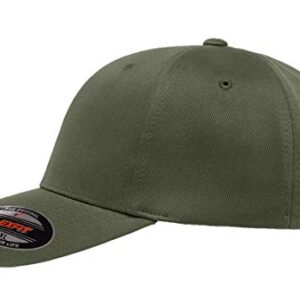 1960-63 Ford Falcon Hardtop Outline Design Flexfit 6277 Athletic Baseball Fitted Hat Cap Olive L/XL