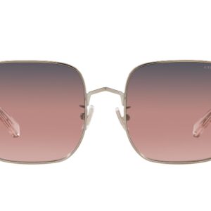 Coach HC7120 Sunglasses, Rose Gold/Navy Pink Peach Gradient, 55 mm