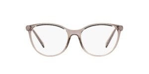 a|x armani exchange women's ax3078 cat eye prescription eyewear frames, tundra/demo lens, 53 mm