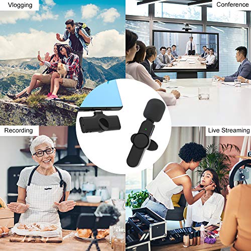 ySky Upgraded （Plug-Play） Wireless Lapel Lavalier Microphone for iPhone iPad Recording,YouTube Facebook Live Stream,Vlog, Auto-Sync Wireless Mic with 2 Clips (No Need App/Bluetooth)