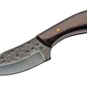 Szco Supplies 6" Hand Forged Blacksmith Style Skinning Knife with Leather Sheath 203423 Brown