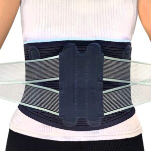 AllyFlex Sports® Lumbar Support - Back Brace For Men & Women Ergonomic Design and Lightweight Breathable Material Provide Back Support and Pain Relief for Waist - XS/S (25.0'' - 31.5'')