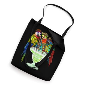 Parrots Drinking Margarita Hawaiian Shirt Vacation Birds Tote Bag