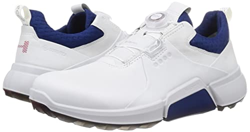 ECCO Men's Biom Hybrid 4 BOA Gore-TEX Waterproof Golf Shoe, White, 13-13.5