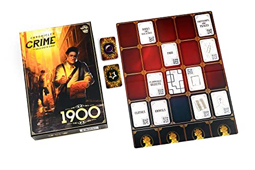 Chronicles of Crime Millennium 1900 Board Game - Immersive Detective Mystery Adventure, Cooperative Game for Kids and Adults, Ages 12+, 1-4 Players, 60-90 Minute Playtime, Made by Lucky Duck Games