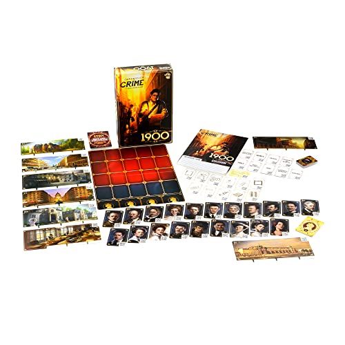 Chronicles of Crime Millennium 1900 Board Game - Immersive Detective Mystery Adventure, Cooperative Game for Kids and Adults, Ages 12+, 1-4 Players, 60-90 Minute Playtime, Made by Lucky Duck Games