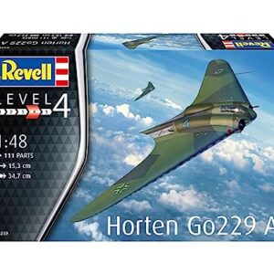 Revell 03859 Horten Go229 A-1 Model Kit 1:48 Scale, Unvarnished