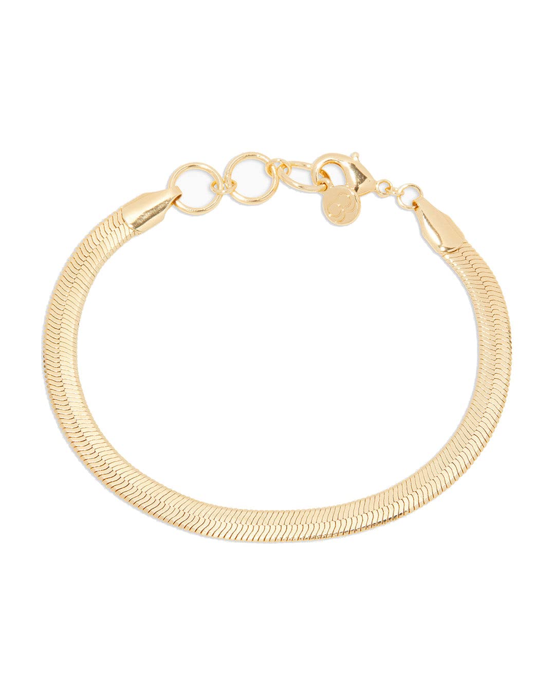 gorjana Women's Venice Adjustable Snake Link Chain Bracelet, 18k Gold Plated