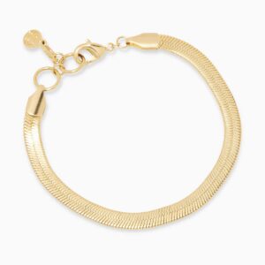 gorjana Women's Venice Adjustable Snake Link Chain Bracelet, 18k Gold Plated