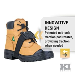 K1 Mid-Sole Ice Cleats - Easily Rotate Traction Cleats for Frequent Indoor/Outdoor Transition, Driving, or Climbing (1 Pair)