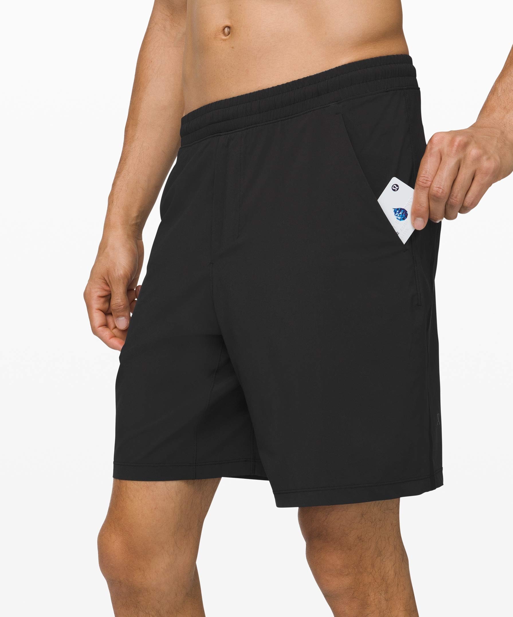 Lululemon Athletica Mens Pace Breaker Short Linerless (Black, S)