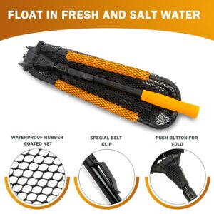 MoiShow Floating Fishing Net - Fishing Landing Net Foldable Fishing Net for Freshwater or Saltwater - Folding Fishing Net and Fly Fishing net